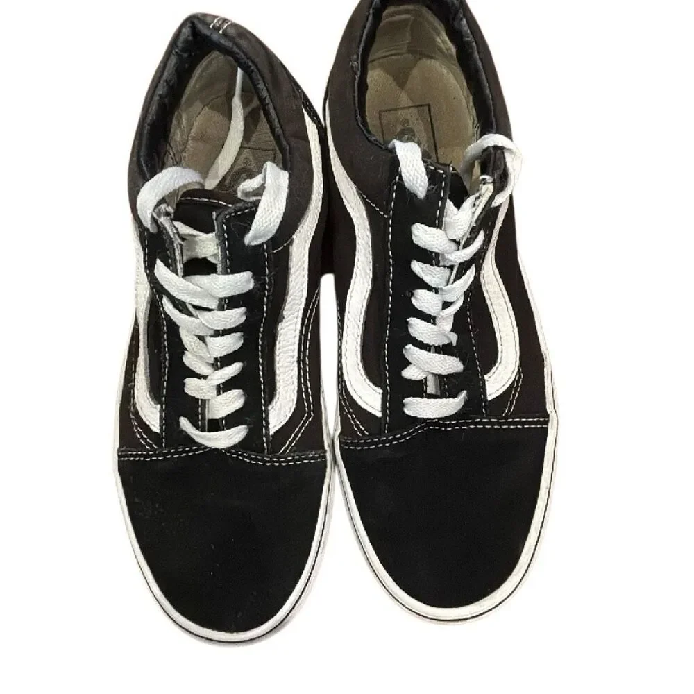 Vans Old Skool Black/White Skate Sneakers – Men’s 5.5 / Women’s 7